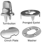 Fasteners 400 Plate Washers Eyelet Clinch Common Two Stud 2 Sense Single Pcs Prong