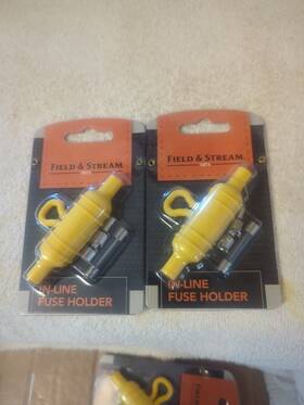 Feh01077 Field And Stream Marine In-line Fuse Holders Lot Of 2 New Sealed