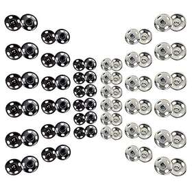 Fuman-034 Fuman Forest 100 Sets Sew-on Snap Buttons Metal Snaps Fasteners Press Studs