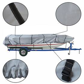 Glg15330g Galonga Jon Boat Cover 12ft 56inch Water Proof Trailerable For Grey 210d