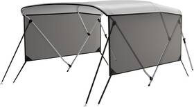 09t2hyr3 Gaomon Pou 3 Bow 6ftl X 46 Inch Bimini Tops Mesh Sidewalls Support Poles For Boats Marine