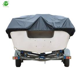 Gn525714 Gardenice New Boat Cover Fishing V-hull Runabout Trailerable Black Waterproof 11-13ft