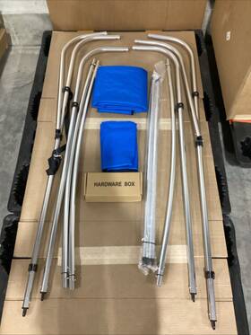 7-35461 Gen3 Marine Bimini Top 54 Inch H X 6 L 67-72 W - Blue Used / Open Box