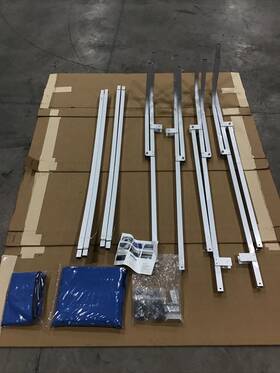 7-95681 Gen3 Marine 4 Bow Pontoon Bimini Top Used/out Of Box