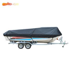 Icc1089240 Genrics Black 20-22ft Trailerable Boat Cover Fishing V-hull Tri-hull Runabout Unused