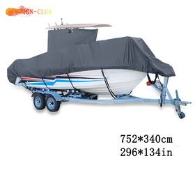 Icc1979946 Genrics For Center Console Boats With T-top Roofs 420d Heavy-duty Boat Cover 20-24ft