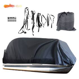 Icc928290 Genrics Heavy Duty Trailerable Waterproof Boat Cover Fishing Ski Bass Beam Gray 21-24ft