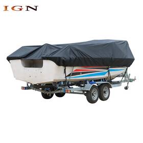 Ign1076720 Genrics Waterproof Black Trailerable Fishing V-hull Tri-hull Runabout 20-22ft Boat Cover