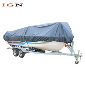 Ign1143112 Genrics 600d Marine Polyester Grade Canvas Trailerable Boat Cover Storage Pu 23-24ft 102 Inch