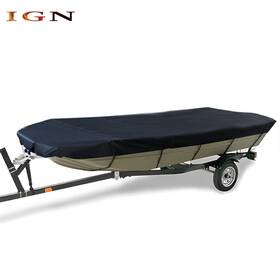 Ign1807290 Genrics 210d 14ft Boat Cover Protection Black For Jon 70 Inch Waterproof
