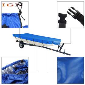Ign1807634 Genrics Boat Cover 14ft L Beam Width Up To 70inch 210d For Jon 425 180cm Blue