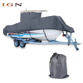 Ign1957188 Genrics Heavy-duty Boat Cover 20-24ft 420d For Center Console Boats With T-top Roofs