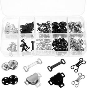 4epebrfrj Giantree 594809 2 100 Pcs Sewing Hooks And Eyes Closure Set 3 Styles Black Silver