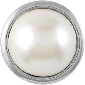 Sn31-21 Ginger Snaps Grand White Pearl Snap