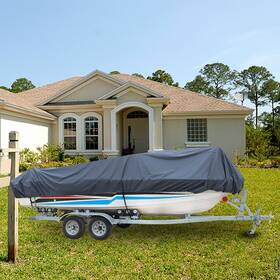 Gg1440720e Globegarage Heavy Duty 14 15 16 Ft Boat Cover Waterproof Dustproof And Ultraviolet-proof