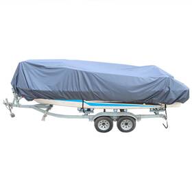 Gps126156 Golfpartstore 20-22ft V-hull Boat Cover Runabout Trailerable Fishing Ski Bass Waterproof Grey