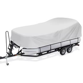 W129304hgy0002 Gotruth Pontoon Boat Cover Waterproof 800d Pu Oxford Trailerable 16-18 Inch