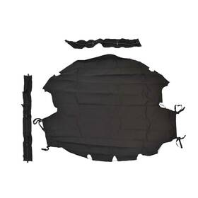 108239 Great Lakes Boat Top Supra Cargo Rack Covers Z5 Black Sunbrella Canvas 3 Pc