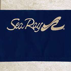 Sn1-30200-a36 Great Lakes Boat Top New- Sea Ray 240 Sd Bimini Boot Gold Embroidered Logo Navy Blue 2021