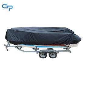 Gre62595 Greatparts V-hull Runabouts 17-19ft Black Boat Cover Waterproof Heavy Duty Trailerable