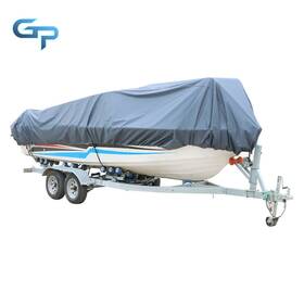 Gre66445 Greatparts 600d V-hull Waterproof Boat Cover 16-18.5ft Heavy Duty Trailerabl Runabout