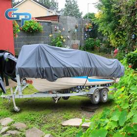 Gre66460 Greatparts Heavy 600d Marine Grade Polyester Canvas Trailerable Waterproof Boat Cover