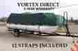 Green22ultra Vortex New 21 22 Ft Ultra 3 Purpose Pontoon Boat Cover Green