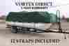 Green28ultra-alt Vortex New Green 27 28 Ft Ultra 5 Year Canvas Cover For Pontoon Deck Boat