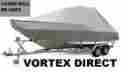 Grey19ttop Vortex New Grey 19 T-top Center Console Boat Cover