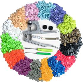 Snaps-t5-360 Gtaaoy Plastic Snaps With Snap Pliers 360set T5 Kam Starter Colorful