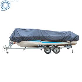 Hp39867 Happy19star Heavy Duty Trailerabl Runabout Cover 600d V-hull Waterproof Boat 16-18.5ft
