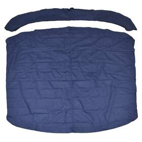 2210463 Harris Pontoons Pontoon Boat Bimini Cover With Boot 106 X 96 Inch Navy Blue