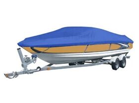 Heavy Duty Boat Covers Three Sizes Water Proof Trailerable Blue 14-16