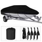 Gs1164081fe Heavy Duty Trailerable Boat Cover Fishing V-hull Tri-hull Runabout Waterproof