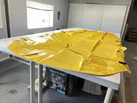 Hew1271v-yw Hewitt 12ft X 71 Inch Shelter Rite Yellow Canopy Cover Flat End