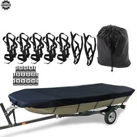 Hgf84056 Home-garden-fix For Jon Boat Cover 210d Black 12ft-18ft L Beam Width Up To 75inch