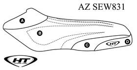 Az-sew831 Ht Premier Hydro-turf Seat Cover For 96-97 Gsx 97 Gsi 98-99 Ltd 99-00 Rfi