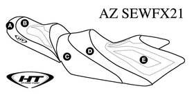 Az-sewfx21 Ht Premier Hydro-turf Seat Cover Compatible With Yamaha 12-13 Fx Cruiser Ho Sho