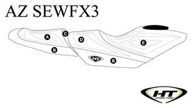Az-sewfx3 Ht Premier Hydro-turf Seat Cover Compatible With Yamaha 19-26 Fx Ho Svho