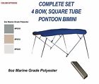 Hx10l Light Pontoon Oz Boat Top 96 "wx48 Square "-102 Bow 4 8 "hx10l Bimini Tube