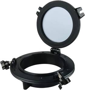 Hy-bk-0066 Hyddnice 8 Inch Boat Round Opening Porthole Replacement Window Port Hole 215mm Black Marine