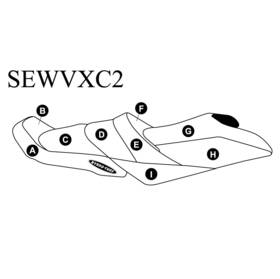 Sewvxc2 Hydro-turf Seat Cover For Yamaha Vx Cruiser 15-19 / Ho/vx Limited