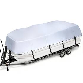 I Cover Pb1015303a-d Trailerable Pontoon Boat Fits 17-20ft Long Pontoons Boats Waterproof Tarp