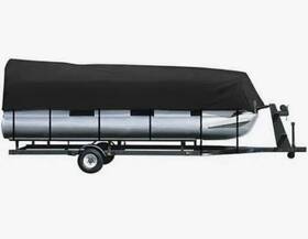 Icover 6970110733232 25-28ft Heavy Duty Pontoon Boat Cover 300d Waterproof Trailerable New