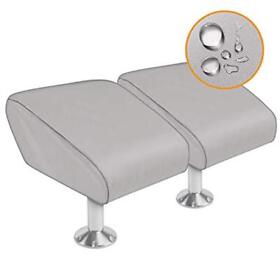 Icover Boat Folding Seat Cover-2 Pack 600 Denier Canvas Waterproof Heavy-duty We