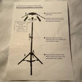 Fsp0704 Icover Boat Atv Support Pole Telescoping System For Outdoor Covers New