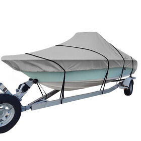 B7302c Icover Heavy Duty 600d Boat Cover Fits V-hull Center Console 22-24ft Long