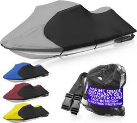 E2t-p3 Jetpro Trailerable Jet Ski Cover Waterproof Marine Grade 600d Hd Polyester Pwc