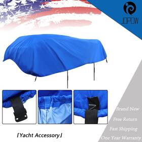 Jp14154w Jopow Jon Boat Cover Waterproof 17 18 19ft Heavy Duty Fabric Beam 95 Inch Dark Blue