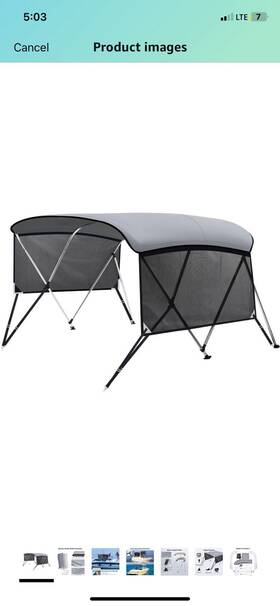 3gcyzyp6l677yh2g9 Kakit 3 Bow Bimini Top Boat Cover 900d Polyester Canopy Aluminum Frame 67 Inch -72 W